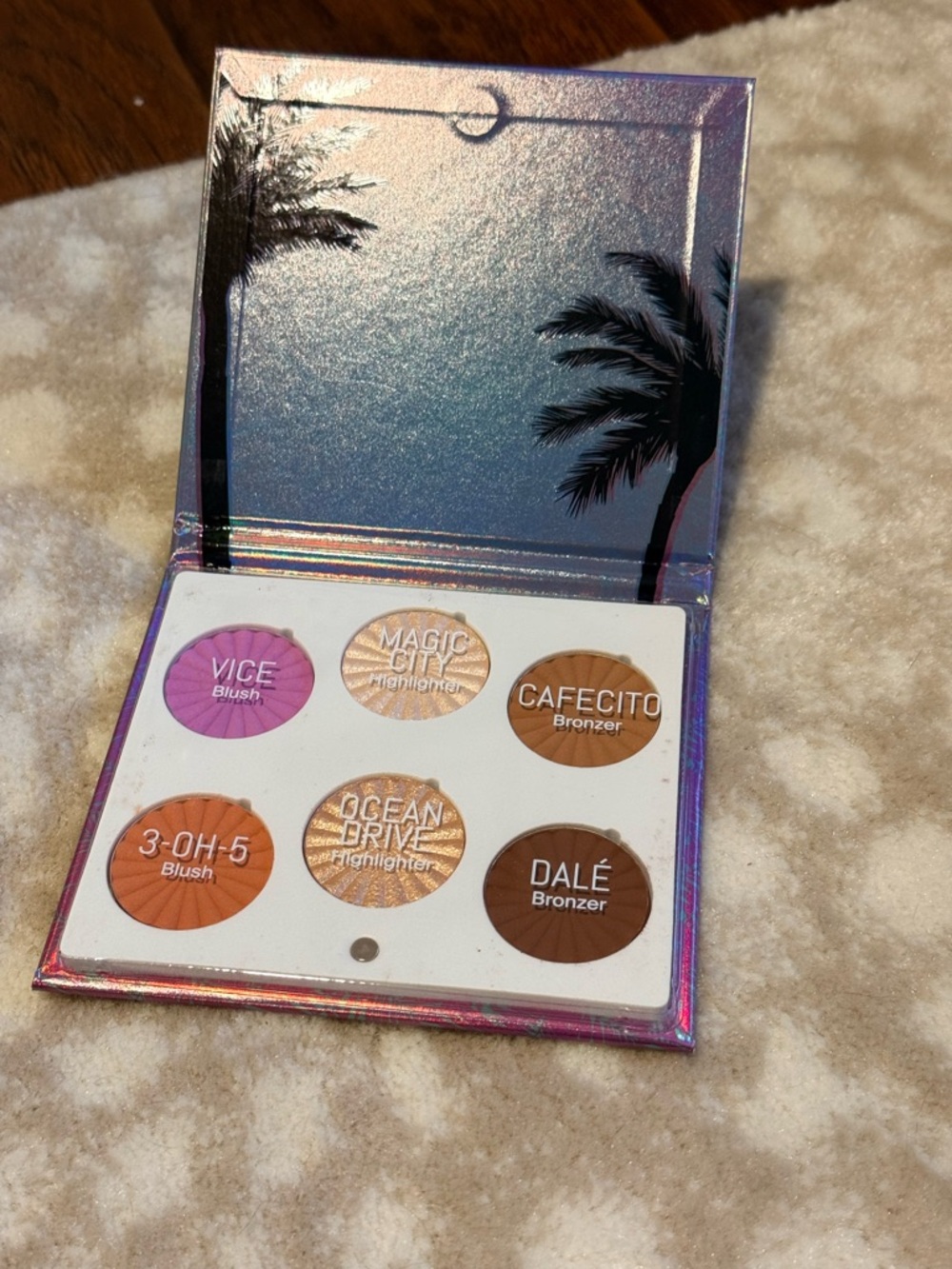 OFRA Mini Mix Face Palette - Iridescent Teal & Pink Packaging - Picture 3 of 3